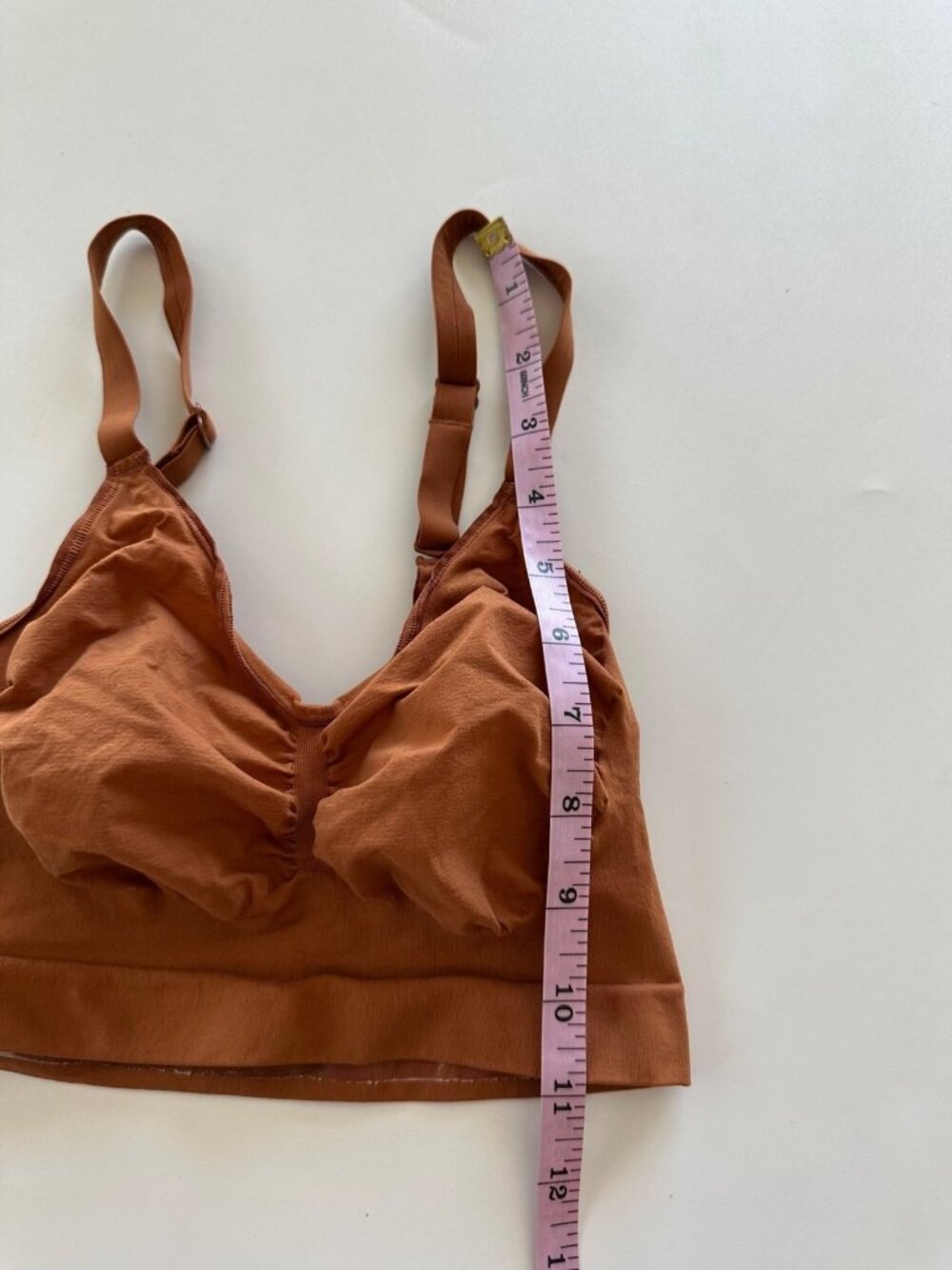 SKIMS LG Seamless Sculpt Bralette in Color: Bronze - Picture 4 of 7